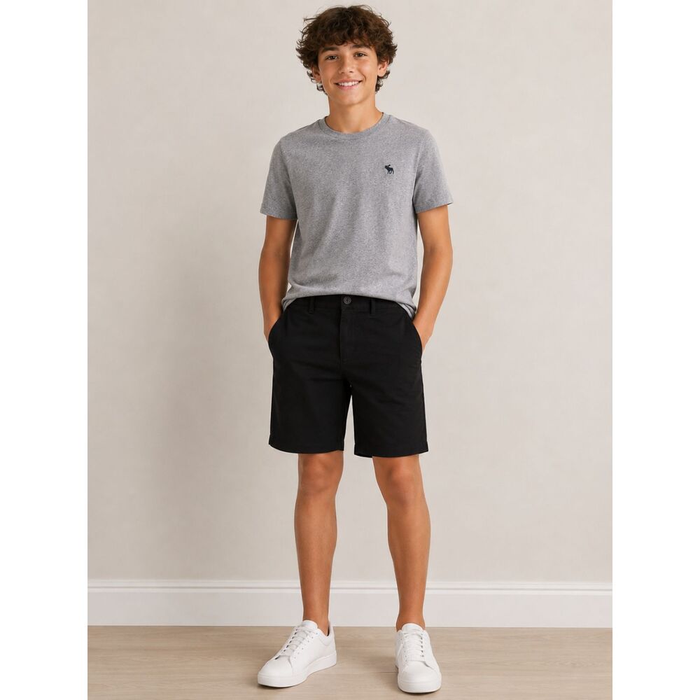 Abercrombie Kids Performance Chino Shorts Black Size 13/14 Regular